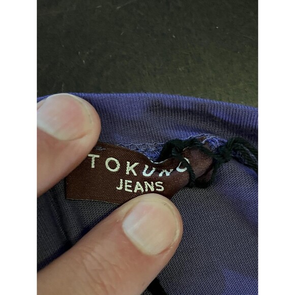 Tokuno Shima Napoli Shirt Mens XL Purple Made in Italy Graphic Hearts Tee Cotton - Picture 9 of 10